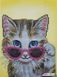 А5-Д-446 Cat in Glasses (14,8*21 cm), bead embroidery kit of the picture