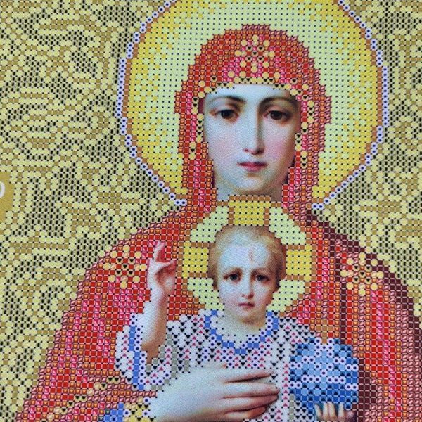 ПБВ-2 Пресвята Богородиця Валаамська (31,11*53,34 см), схема для вишивки бісером ікони схема-бсс-ПБВ-2 фото