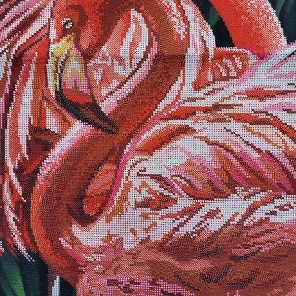829 Фламинго, набор для вышивки бисером картины 829 фото