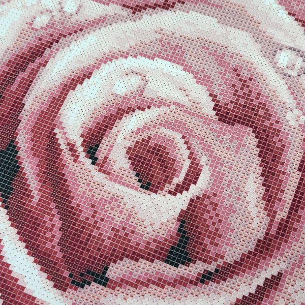 ЗПК-047 Рожева троянда, набір для вишивання бісером картини ЗП 0249 фото