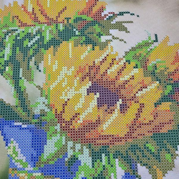 3640 Grandmother's Sunflowers (29,7*42 cm), bead embroidery picture kit