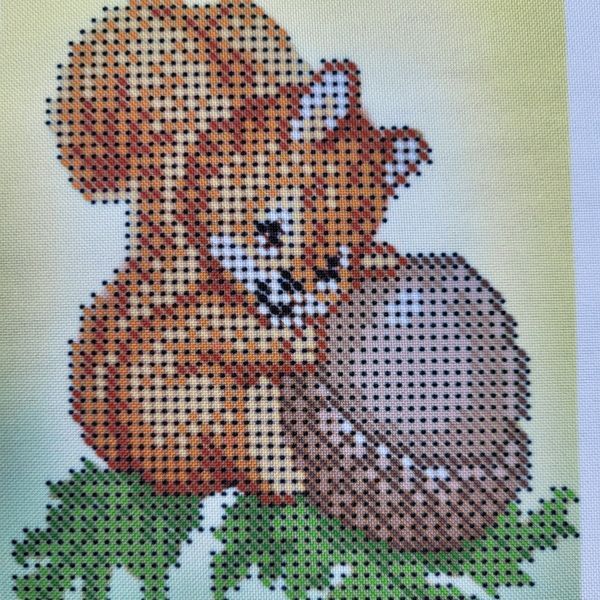 А6-Д-057 Little Squirrel (10,5*15 cm), bead embroidery picture kit