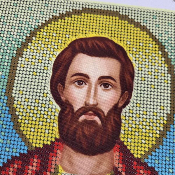 А4Р_287 Святой мученик Богдан, набор для вышивки бисером иконы А4Р_287 фото