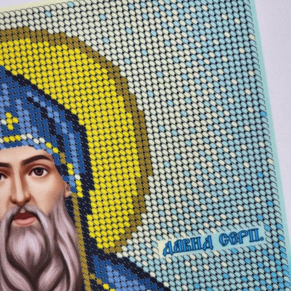 А4Р_331 Святой Давид Серпуховский, набор для вышивки бисером иконы А4Р_331 фото