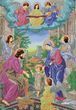 СРА Holy Family with angels (47,20*67,73 cm), bead embroidery icon kit