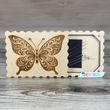 060656 Wooden needle case Butterfly with a magnetic strip for needles
