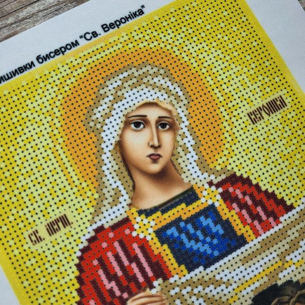 А111 Свята Вероніка, набір для вишивки бісером іменної ікони А111 фото