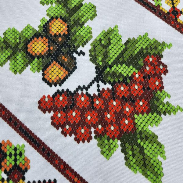 РВМ_003 Маленький свадебный рушник с украинской символикой 140*20см, схема для вышивки бисером схема-вр-РВМ_003 фото