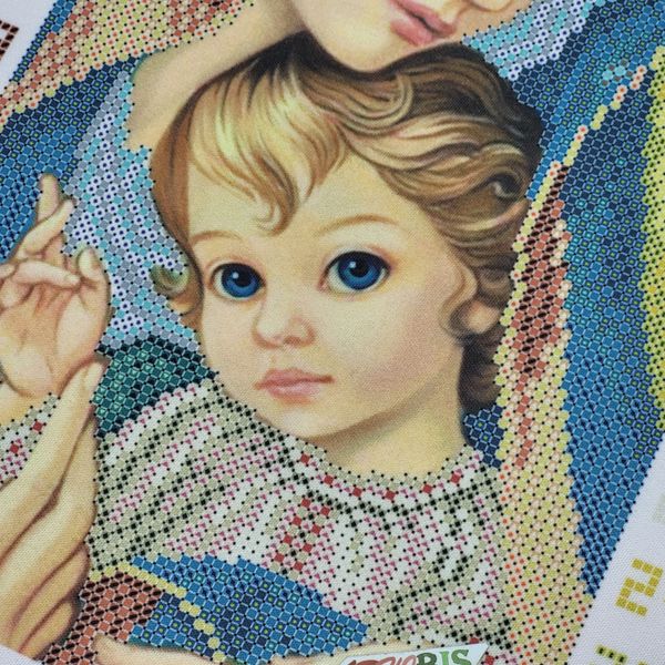 МДС-м Мадонна з дитям (у синьому), набір для вишивання бісером ікони МДС-м фото