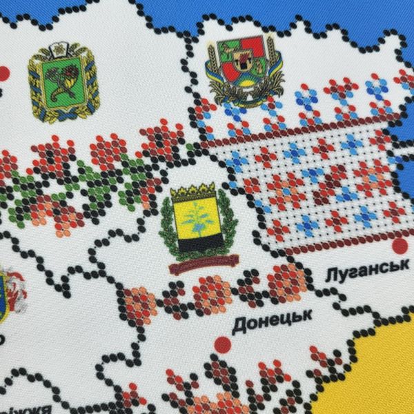 БС-2128 Карта України, набір для вишивки бісером БС-2128 фото