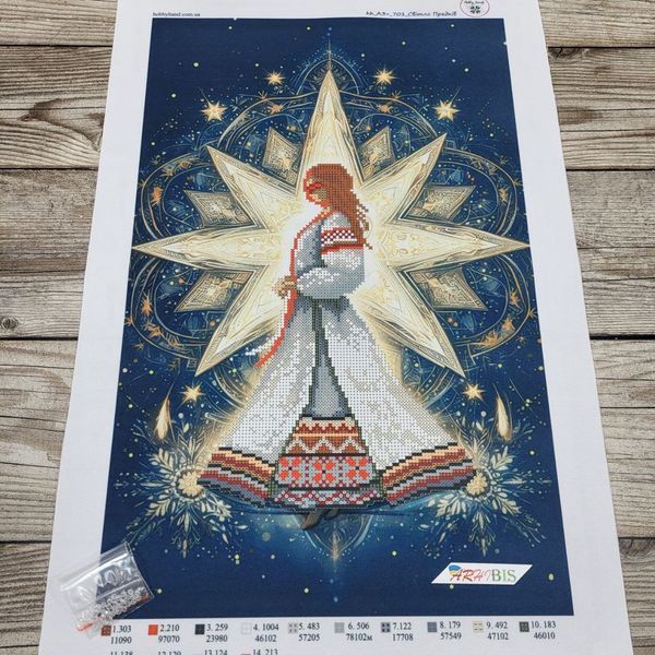 A3+_701д Light of the Ancestors (29*44 cm), bead embroidery kit of the picture