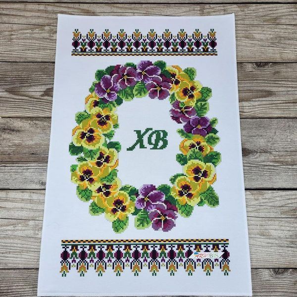 РКВ_097 Easter Towel for a Basket (33*51 cm), bead embroidery kit
