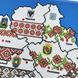 БС-2128 Карта України, набір для вишивки бісером БС-2128 фото 3