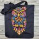 Shopper_621 Owl (38*42 cm), bead embroidery tote bag kit