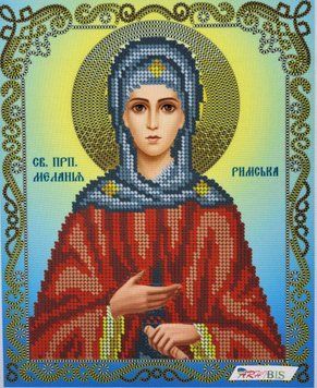 А4Р_302 Saint Melania the Roman (23*19 cm), bead embroidery kit of the icon
