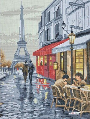 ТМ030 Традиція Парижу (жовтий фон), набір для вишивання бісером картини ТМ030 фото