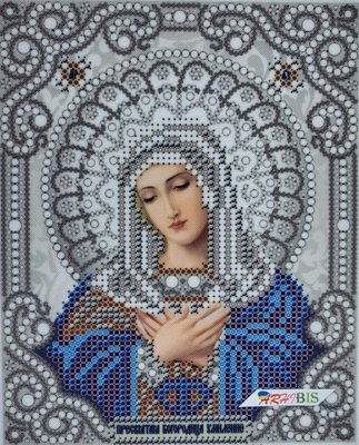 ЖС-5020 Богородица Умиление в жемчуге, набор для вышивки бисером иконы ЖС-5020 фото