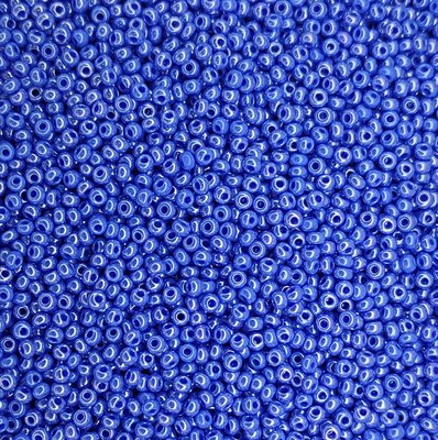 38040 чешский бисер Preciosa 10 грамм жемчужный королевский синий Б/50/0399 фото