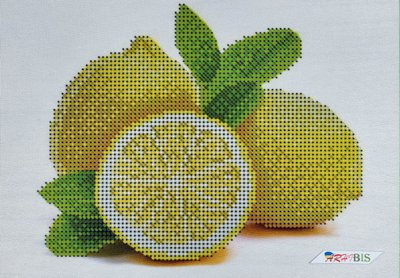 А5-Д-139 Лимоны, набор для вышивки бисером картины А5-Д-139 фото