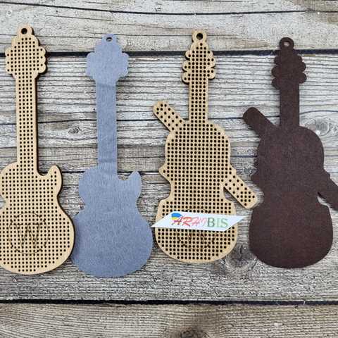 Схема гитары из бисера