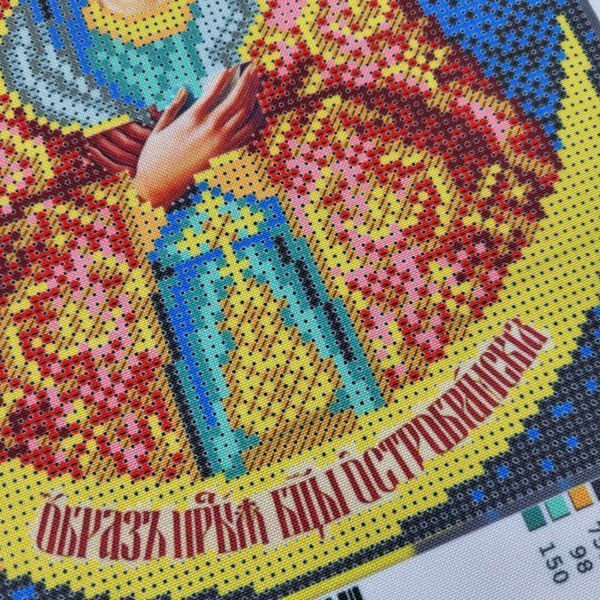 215 Остробрамская икона Божией Матери (20*25 см), схема для вышивки бисером иконы схема-ба-215 фото