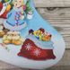 D-373пч Новорічні співи набір для вишивання бісером новорічного чобітка Д 01681 фото 2