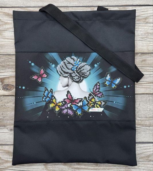 Шоппер_102 Пошита сумка шопер Метелики, набір для вишивки бісером Шоппер_102 фото
