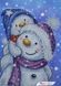 А5-Д-457 Snowmen (14,8*21 cm), bead embroidery picture kit
