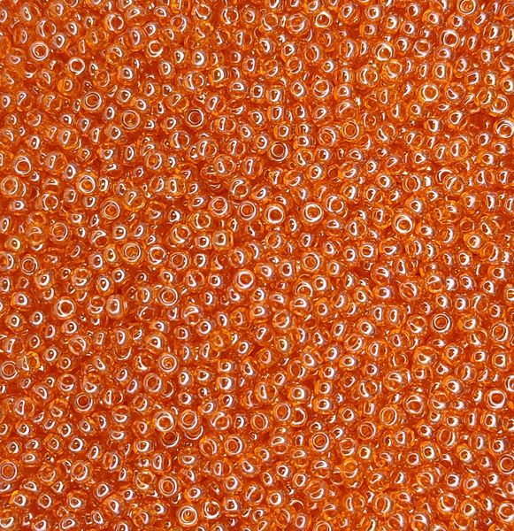 96000 чеський бісер Preciosa 10 грам прозорий глянцевий помаранчевий Б/50/0788 фото