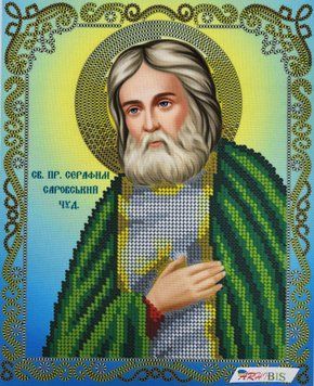 А4Р_298 Saint Seraphim of Sarov (23*19 cm), bead embroidery kit of the icon