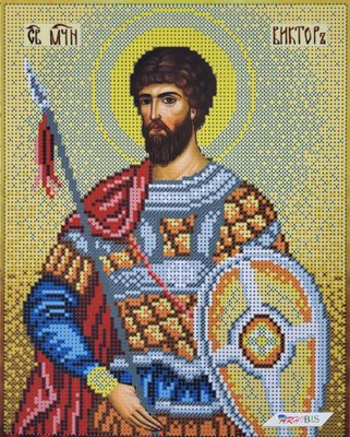 319 Святий Віктор, набір для вишивки бісером ікони 319 фото