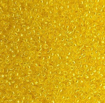 08386 Czech Preciosa beads 10 grams frosted yellow