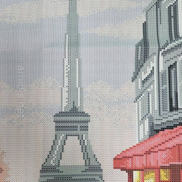 ТМ027 Tradition of Paris (blue background) (44*58 cm), bead embroidery picture kit
