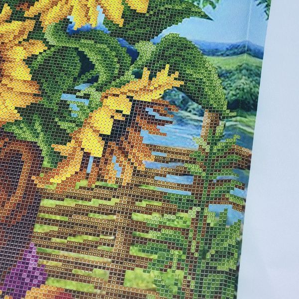 ЗПН-034 Sunflowers (39*39 cm), bead embroidery kit of the picture