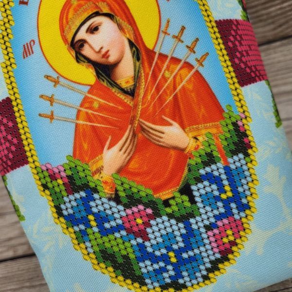 СДБ_014 Bag for a Jar of Holy Water (9,5*9,5*19 cm), bead embroidery kit