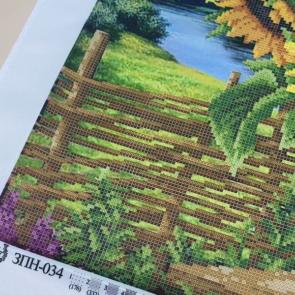 ЗПН-034 Sunflowers (39*39 cm), bead embroidery kit of the picture