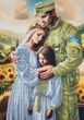 В714 Украинское семейство, набор для вышивки бисером картины