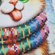А4Н_612 Cat Catching Snowflakes with Its Tongue (23,5*19 cm), bead embroidery kit of the picture