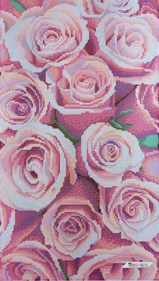 ТА-407 Рожеві сни, набір для вишивання бісером картини з трояндами ТА-407 фото