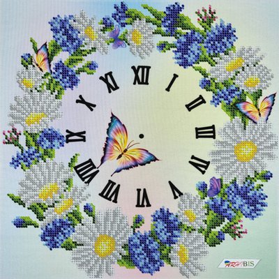 Годинник 006 Ромашки набор для вышивки бисером часов СЯ 02895 фото