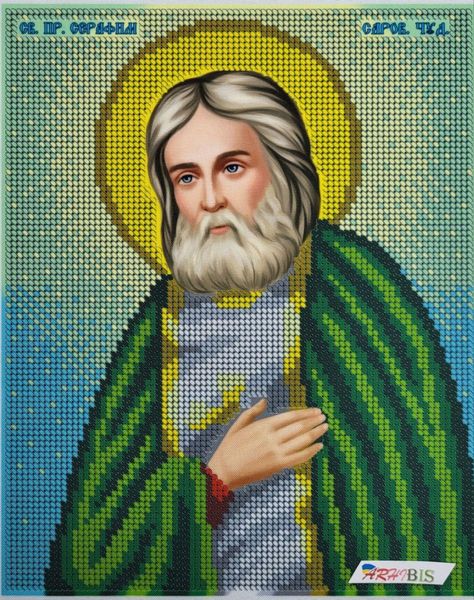 А4Р_297 Святий Серафим Саровський, набір для вишивки бісером ікони А4Р_297 фото