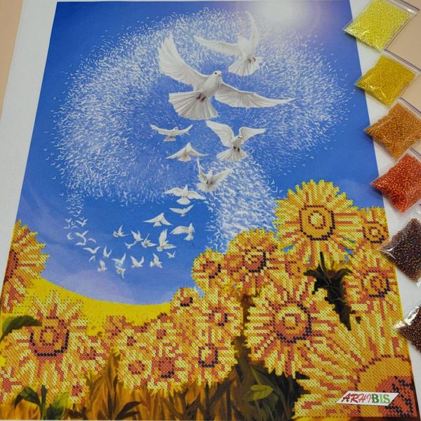 3589 Мирного Неба, набор для вышивки бисером картины АБВ 00127370 фото