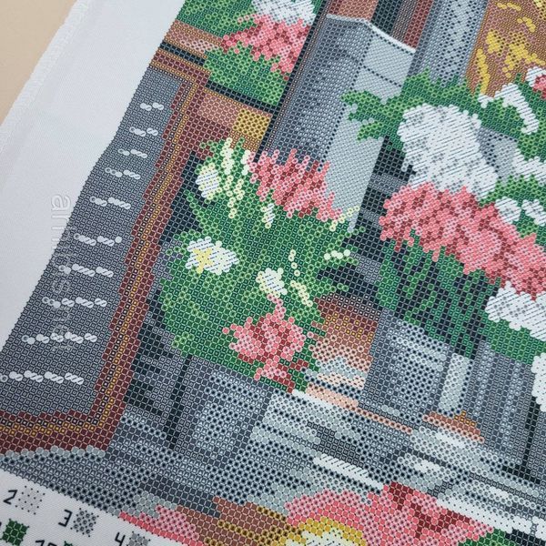 ТМ026 Romance of Paris (blue background) (30*39 cm), bead embroidery picture kit