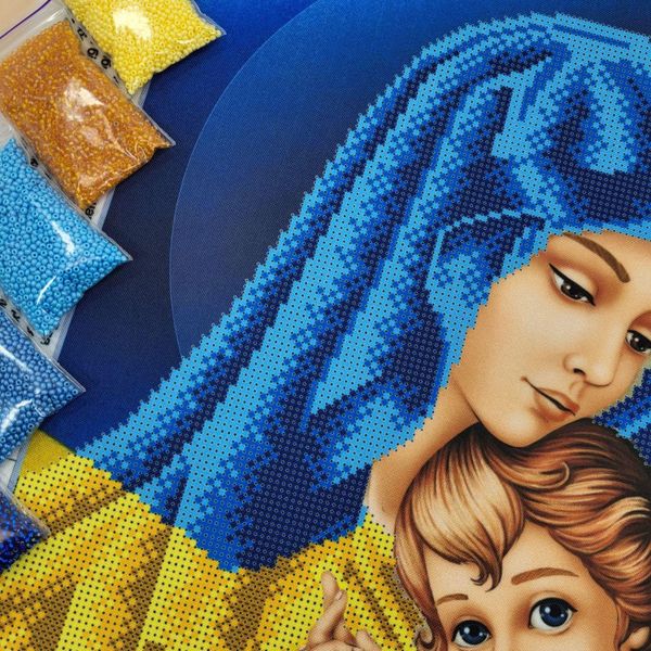 В659 Украинская Мадонна с ребенком, набор для вышивки бисером картины В659 фото