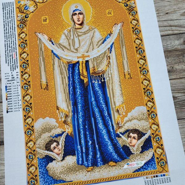 3044 Покров Пресвятой Богородицы, набор для вышивки бисером иконы 3044 фото