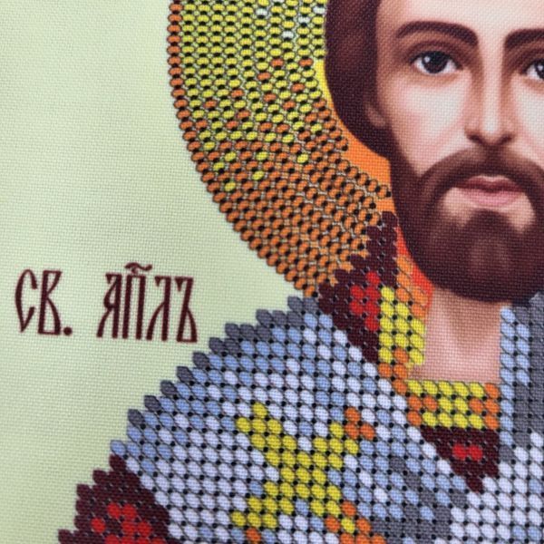 А4Р_183 Saint Timothy (23,5*19 cm), bead embroidery pattern of the named icon