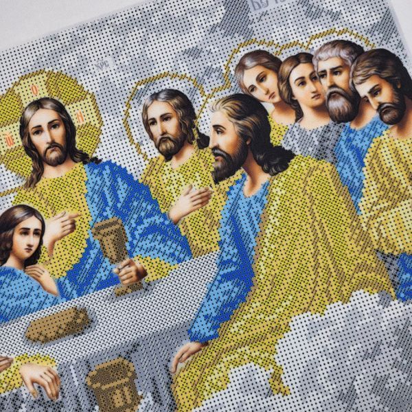 В713 The Last Supper 30х40 cm, bead embroidery kit of the icon