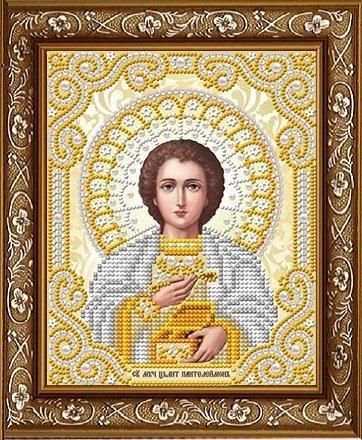 ЖС-5015 Святий Пантелеймон Цілитель у перлах, набір для вишивання бісером ікони ЖС-5015 фото