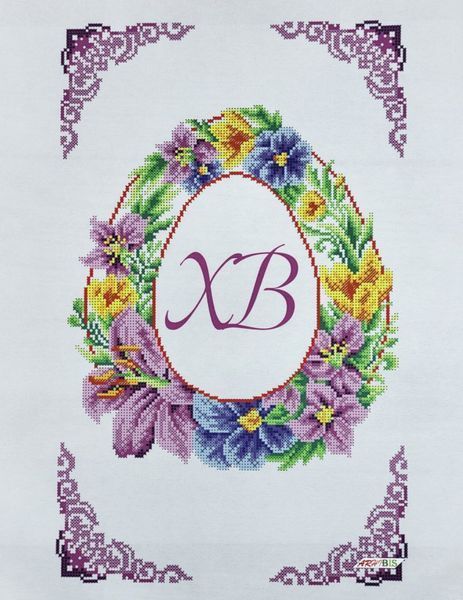 159 Easter towel (53*37 cm), bead embroidery kit