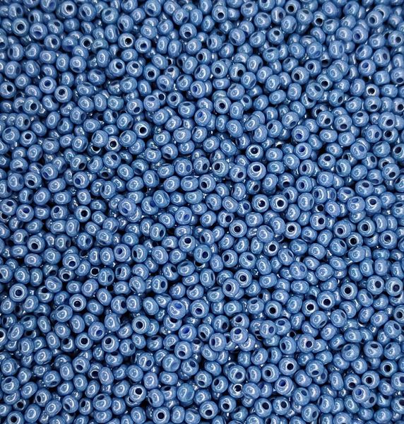 33023 чеський бісер Preciosa 10 грам перлинний сіро-синій Б/50/0350 фото